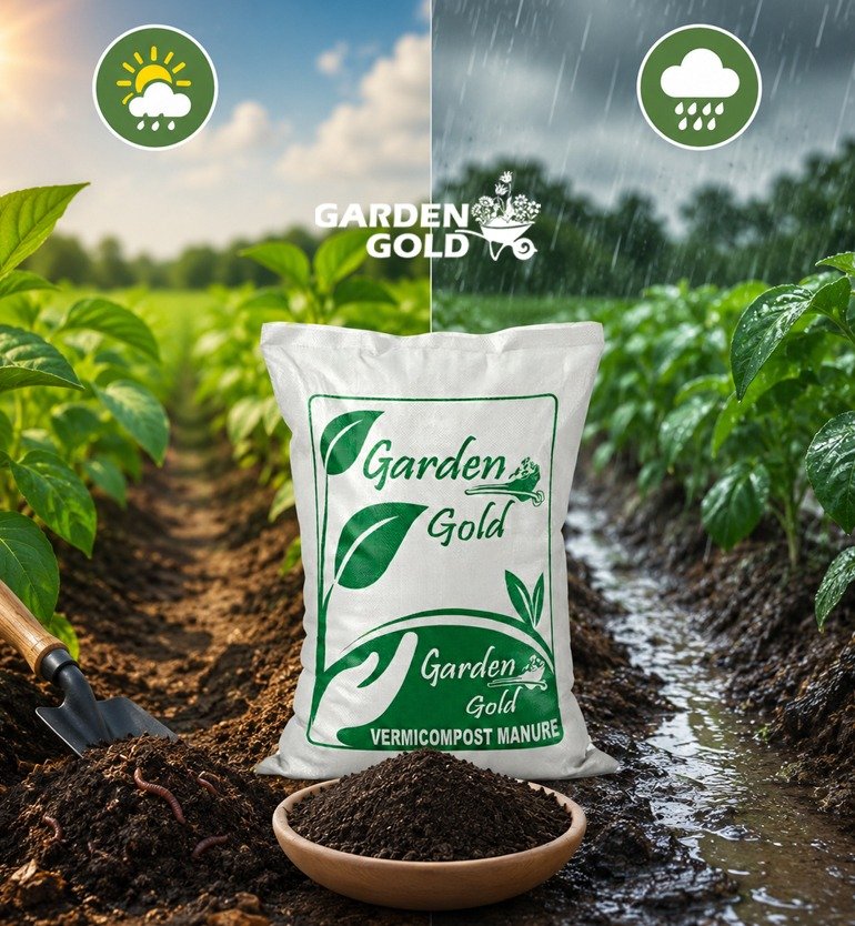 Vermicompost application during rainy season