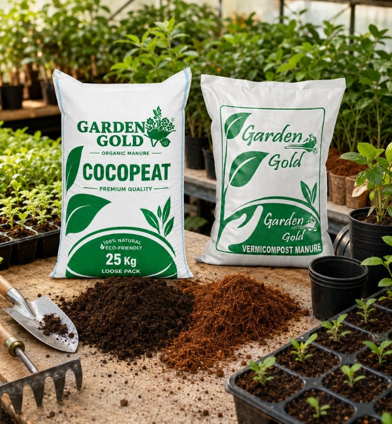 vermicompost cocopeat mix for nursery